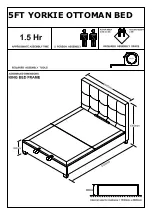 Предварительный просмотр 3 страницы Happybeds Yorkie 5ft Assembly Instructions Manual