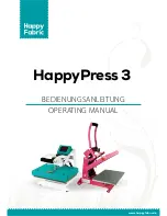 HappyFabric HappyPress 3 Operating Manual preview