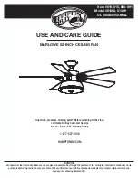 Hapton Bay 51398 Use And Care Manual preview