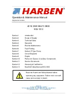 HARBEN 4018 DSK Operation & Maintenance Manual предпросмотр