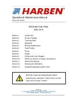 Preview for 1 page of HARBEN Eliminator VanPack Operation & Maintenance Manual