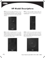 Предварительный просмотр 6 страницы Harbinger HP112 Owner'S Manual