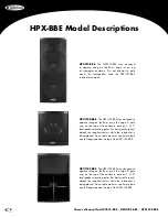 Preview for 6 page of Harbinger HPX215 - BBE Owner'S Manual