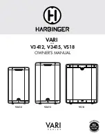 Harbinger VARI LIVE V3412 Owner'S Manual preview