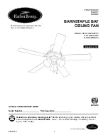 Harbor Breeze BARNSTAPLE BAY E-RLG52NWZ5C Installation Manual preview