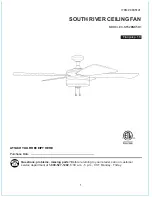 Harbor Breeze SOUTH RIVER C-ST52BNK5D1 Instructions Manual предпросмотр