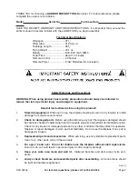 Preview for 2 page of harbor cub 92906 Assembly & Operating Instructions