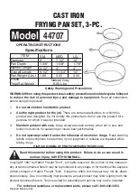 Предварительный просмотр 1 страницы Harbor Freight Tools 44707 Operating Instructions