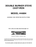 Harbor Freight Tools 44894 Assembly And Operating Instructions Manual preview