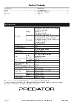 Preview for 2 page of Harbor Freight Tools 57080 Owner'S Manual & Safety Instructions