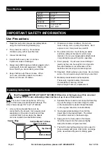 Preview for 2 page of Harbor Freight Tools 59789 Owner'S Manual & Safety Instructions