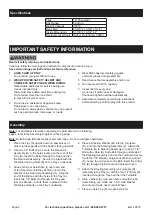 Предварительный просмотр 2 страницы Harbor Freight Tools 60570 Owner'S Manual & Safety Instructions