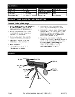 Preview for 2 page of Harbor Freight Tools 62774 Owner'S Manual