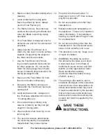 Preview for 4 page of Harbor Freight Tools 66928 Cleaning, Assembly And Operation Instructions