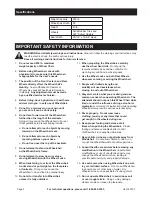 Preview for 2 page of Harbor Freight Tools 67437 Owner'S Manual & Safety Instructions