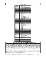 Preview for 13 page of Harbor Freight Tools 91611 Assembly And Operating Instructions Manual