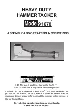 Harbor Freight Tools 91670 Assembly And Operating Instructions preview