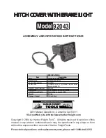 Harbor Freight Tools 92043 Assembly And Operating Instructions preview