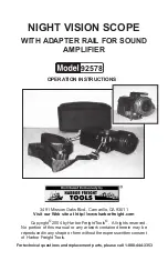 Harbor Freight Tools 92578 Operation Instructions Manual preview