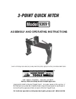 Harbor Freight Tools 93691 Assembly And Operating Instructions Manual preview