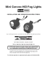 Preview for 1 page of Harbor Freight Tools 95058 Installation And Operation Instructions Manual