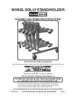 Harbor Freight Tools 95409 Assembly And Operation Instructions Manual предпросмотр