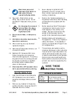 Preview for 3 page of Harbor Freight Tools 99621 Set Up And Operating Instructions Manual