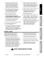 Предварительный просмотр 5 страницы Harbor Freight Tools Admiral Owner'S Manual & Safety Instructions