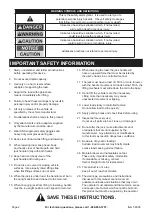 Preview for 2 page of Harbor Freight Tools BADLAND 58395 Owner'S Manual & Safety Instructions