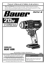 Harbor Freight Tools Bauer 1925C-B Owner'S Manual & Safety Instructions preview