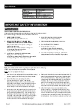 Предварительный просмотр 2 страницы Harbor Freight Tools BIGFOOT Owner'S Manual & Safety Instructions