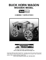 Preview for 1 page of Harbor Freight Tools BUCK HORN WAGON WOODEN MODEL 9141 Assembly Instructions