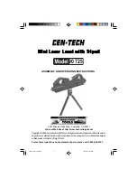 Harbor Freight Tools CEN-TECH 90725 Assembly And Operating Instructions Manual предпросмотр