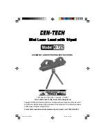 Предварительный просмотр 1 страницы Harbor Freight Tools CEN-TECH 90725 Assembly And Operating Instructions Manual