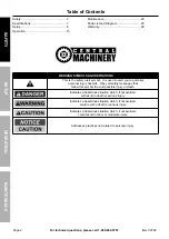 Предварительный просмотр 2 страницы Harbor Freight Tools Central Machinery 93762 Owner'S Manual & Safety Instructions