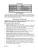 Preview for 2 page of Harbor Freight Tools Central Pneumatic 4077 Assembly And Operating Instructions Manual