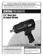 Предварительный просмотр 1 страницы Harbor Freight Tools CentralPneumatic 66984 Owner'S Manual & Safety Instructions