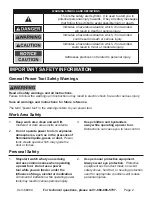 Preview for 2 page of Harbor Freight Tools CentralPneumatic 66984 Owner'S Manual & Safety Instructions