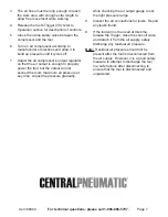 Preview for 7 page of Harbor Freight Tools CentralPneumatic 66984 Owner'S Manual & Safety Instructions