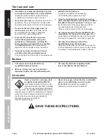 Preview for 4 page of Harbor Freight Tools CentralPneumatic Owner'S Manual & Safety Instructions