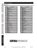 Preview for 18 page of Harbor Freight Tools CentralPneumatic Owner'S Manual & Safety Instructions