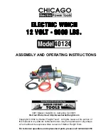 Harbor Freight Tools Chicago Electric Power Tools 40124 Assembly And Operating Instructions Manual preview