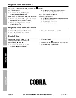 Preview for 16 page of Harbor Freight Tools Cobra 63842 Owner'S Manual & Safety Instructions