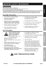 Preview for 3 page of Harbor Freight Tools CoverPro Owner'S Manual