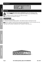 Preview for 4 page of Harbor Freight Tools CoverPro Owner'S Manual