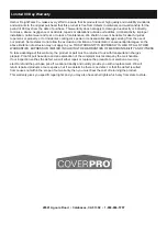 Preview for 16 page of Harbor Freight Tools CoverPro Owner'S Manual