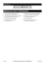 Preview for 2 page of Harbor Freight Tools DOYLE Owner'S Manual & Safety Instructions