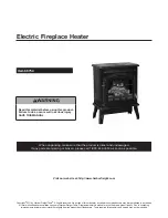 Предварительный просмотр 1 страницы Harbor Freight Tools Electric Fireplace Heater Manual