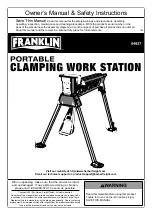 Preview for 1 page of Harbor Freight Tools FRANKLIN Series Owner'S Manual & Safety Instructions