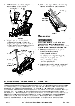 Preview for 6 page of Harbor Freight Tools FRANKLIN Series Owner'S Manual & Safety Instructions